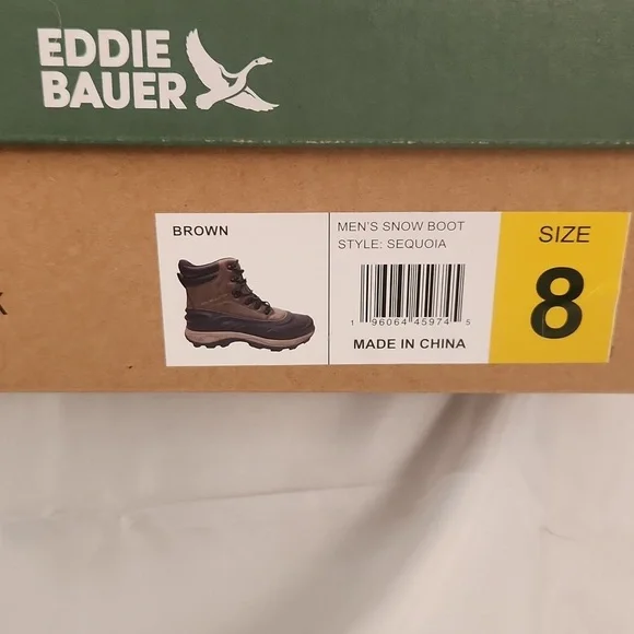 Eddie Bauer Brown Rain & Snow Boots with Water-Resistant Design - Picture 2 of 5